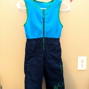 Columbia 3T Blue and Green Overalls for Active Adventures